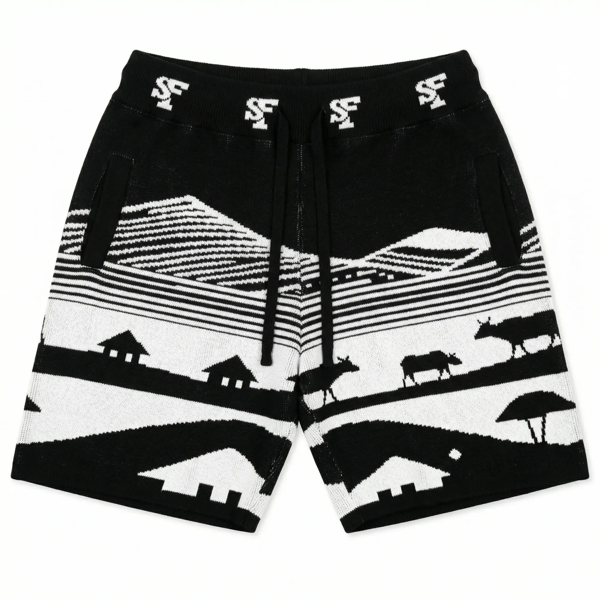 SF Knitted Shorts - Black (XS)